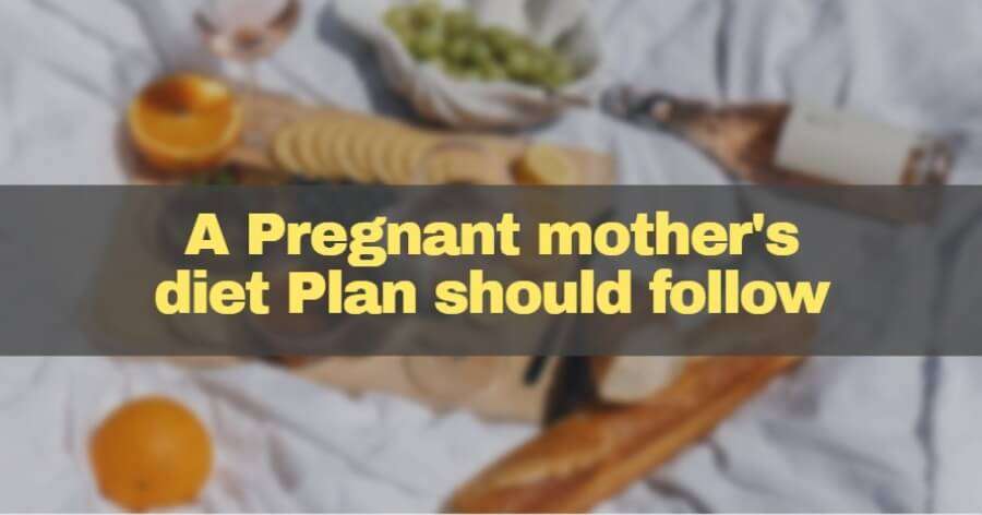 A Pregnant mother's diet Plan should follow
