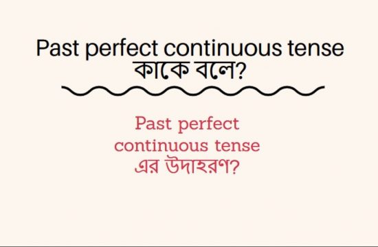 Past perfect continuous tense কাকে বলে Past perfect continuous tense এর উদাহরণ