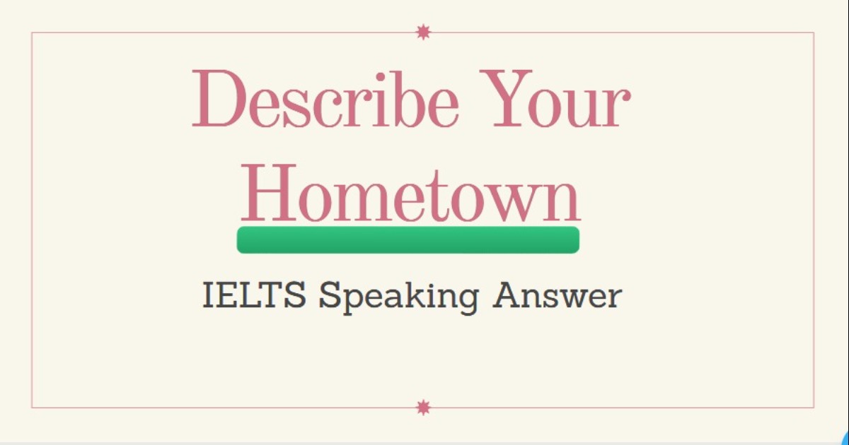 write about your hometown essay