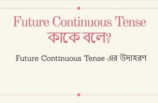 Future Continuous Tense কাকে বলে Future Continuous Tense এর উদাহরণ