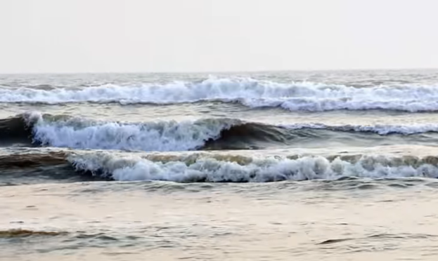 The wave of inani sea beach