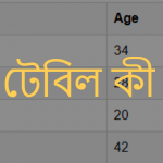 টেবিল কী