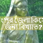 রংপুর জেলা কিসের জন্য বিখ্যাত?