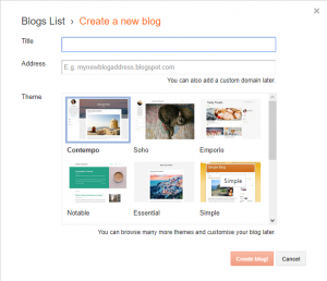free blogger website