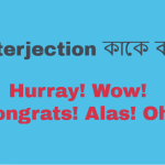 Interjection কাকে বলে? Interjection এর ব্যবহার কি কি?