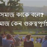 সমাজ কাকে বলে বা সমাজ কি সমাজ কেন গুরুত্বপূর্ণ