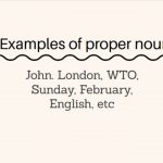 Examples of proper noun