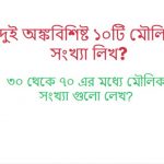 দুই অঙ্কবিশিষ্ট ১০টি মৌলিক সংখ্যা লিখ