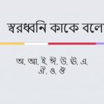 স্বরধ্বনি কাকে বলে বা স্বরধ্বনি কি