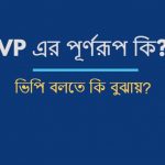 VP এর পূর্ণরূপ কি