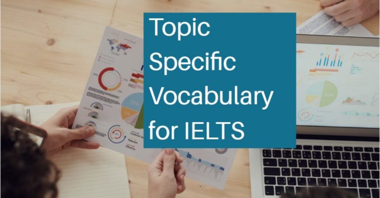 Topic Specific Vocabulary Words Ielts