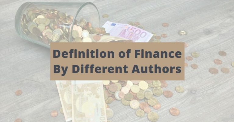 Definition Of Finance By Different Authors And Years