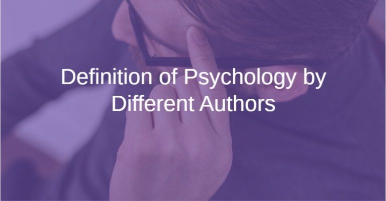 Definition Of Psychology Test By Different Authors