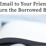 An Email to Your Friend to Return the Borrowed Book