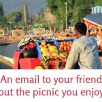 An email to your friend about the picnic you enjoyed