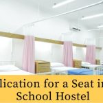 Application for a Seat in the School Hostel