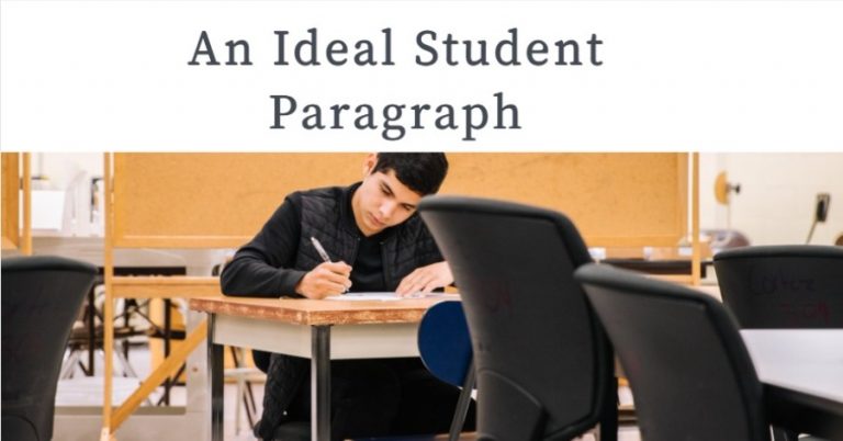 ideal student essay in english 200 words