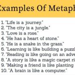 Examples Of Metaphors