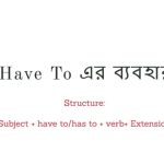 Have To এর ব্যবহার