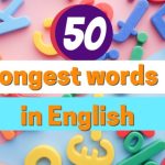 50 longest words in English with meaning