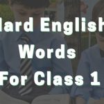 Hard Words In English For Class 1